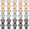 120Bags 3 Colors Iron Semi-Tublar Rivet Studs FIND-GF0008-27C-1