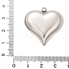 304 Stainless Steel Pendants STAS-Q349-02D-P-3