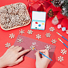 200Pcs Snowflake Unfinished Wood Slice WOOD-UN0001-31-4
