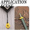 60Pcs 2 Style Silicone Pendant SIL-GF0001-42A-5
