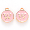 Golden Plated Alloy Enamel Charms ENAM-S118-07W-1