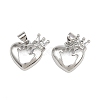 Brass Micro Pave Cubic Zirconia Pendants KK-A269-15P-1