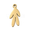 304 Stainless Steel Charms LS-STAS-S123-01G-07-1