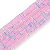 Electroplate Glass Beads Strands GLAA-B023-01A-11-1