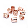 Rack Plating Brass European Beads LS-KK-O125-07RG-1