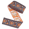 5 Yards Polyester Jacquard Flower Ribbon OCOR-AN0001-01-1