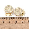 Brass Micro Pave Clear Cubic Zirconia Box Clasps KK-L255-02G-06-3