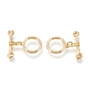 Brass Toggle Clasps KK-F820-14G-1