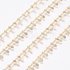 Brass Handmade Curb Chains X-CHC-G006-12G-2