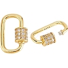 2Pcs 925 Sterling Silver Rhinestone Clasps FIND-PH0022-30A-1