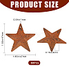 60Pcs Iron Pendants IFIN-GF0001-42A-2
