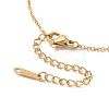 Heart & Skeleton Key Pendant Necklace NJEW-A004-14G-4