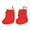 Cloth Hanging Christmas Stocking HJEW-B003-06-2