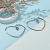 Stainless Steel Hoop Earrings EJEW-JE04453-03-4