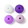 Rondelle Food Grade Eco-Friendly Silicone Focal Beads SIL-F003-07C-2