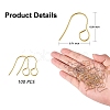 100Pcs 316 Stainless Steel Hypoallergenic French Earring Hooks JX137B-2