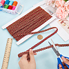 Braided Polyester Lace Trim OCOR-WH0079-23B-3