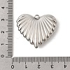 304 Stainless Steel Pendants STAS-B128-11D-P-3