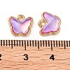 Rack Plating Alloy Glass Charms FIND-Q099-07G-01-3