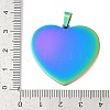 Ion Plating(IP) 304 Stainless Steel Stamping Blank Tag Pendants STAS-I311-04B-RC-3