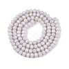 Opaque Solid Color Imitation Jade Glass Beads Strands EGLA-A044-P4mm-D19-2