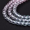 Transparent Gradient Color Glass Beads Strands GLAA-G101-2mm-06-5