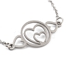 Non-Tarnish Stainless Steel Cable Chain Link Bracelets for Women Men LS-STAS-Z061-01P-11-2