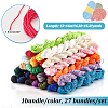 PandaHall Elite 27 Bundles 27 Styles Ployester & Nylon Braided Cord Sets WCOR-PH0001-02-2