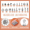 100Pcs 20 Styles Tibetan Style Zinc Alloy Pendants FIND-TA0003-90-4
