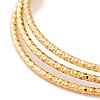 7Pcs PVD Vacuum Plating 304 Stainless Steel Textured Bangles Set for Women BJEW-A011-12A-G-3