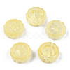 Transparent Spray Painted Glass Beads GLAA-N035-037-C05-2