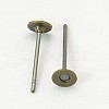 Stud Earring Settings KK-C2903-NFAB-1