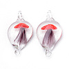Handmade Lampwork Big Pendants LAMP-R138-12-B-3