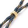 Nylon Cord Silder Bracelets MAK-C003-03G-22-2