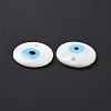 Handmade Lampwork Evil Eye Pendants X-LAMP-E106-02A-01-4