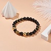 Om Mani Padme Hum Mala Bead Bracelet BJEW-JB08506-2