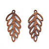 Natural Walnut Wood Pendants WOOD-N011-015-1