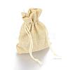 Burlap Packing Pouches Drawstring Bags ABAG-Q050-13x18-13-1