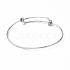Non-Tarnish Adjustable 304 Stainless Steel Bangles Making MAK-F286-01P-3