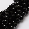 Natural Obsidian Round Beads Strands G-E329-6mm-37-1