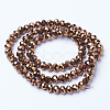 Electroplate Transparent Glass Beads Strands EGLA-A034-T3mm-UA04-2