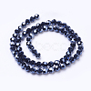 Electroplate Glass Beads Strand EGLA-J042-6mm-F01-3