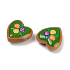 Handmade Heart Lampwork Beads Strands LAMP-P069-04B-01-3