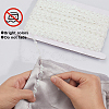 3 Rolls Polyester Glitter Wavy Fringe Trim Ribbon OCOR-GF0004-45B-5