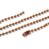 Iron Ball Bead Chains CH-E002-2.4mm-Y07A-1