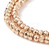 Electroplate Non-magnetic Synthetic Hematite Beads Strands G-L485-06A-LG-3