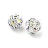 6mm Brass Crystal AB Rhinestone Beads KK-S519-01A-01S-1