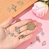 10Pcs 10 Styles Alloy Rhinestone Links/Connectors ALRI-YW0001-31-3
