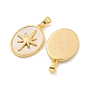 Natural White Shell Pendants KK-A214-24G-2