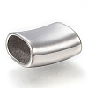 Tarnish Resistant 304 Stainless Steel Slide Charms Hand Polished STAS-F169-09P-2